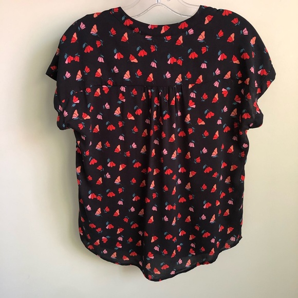 VELVET by Graham & Spencer Navy Print Top Small - Picture 4 of 11